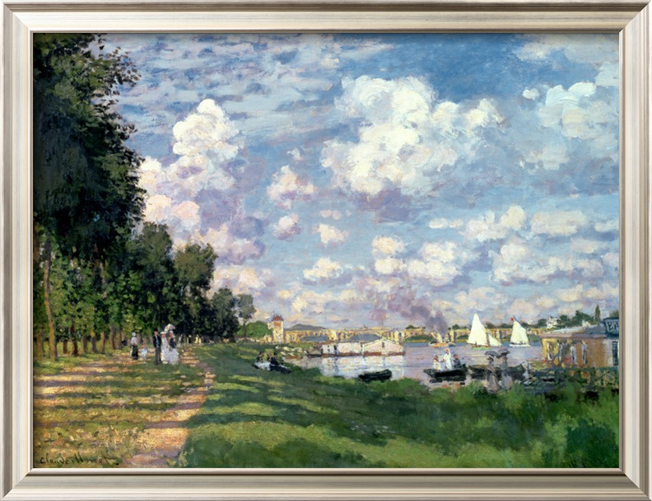 THE MARINA AT ARGENTEUIL, 1872 - Claude Monet Paintings